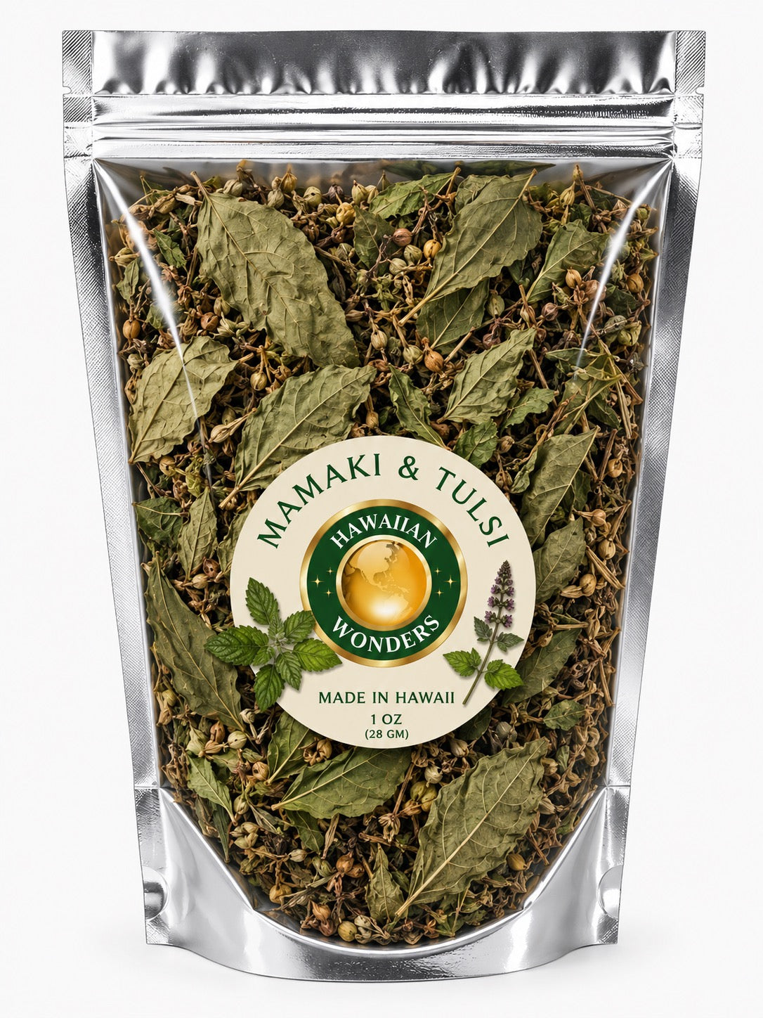 Mamaki & Holy Basil (Tulsi) Herbal Tea Blend